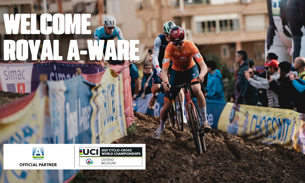 Royal A-ware Official Partner des Championnats du Monde Cyclo-cross UCI 2027 à Ostende